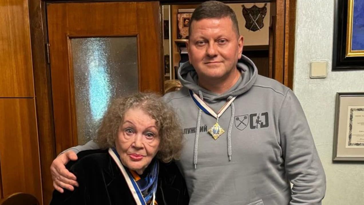 Валерий Залужный и Лина Костенко Валерий Залужный и Лина Костенко