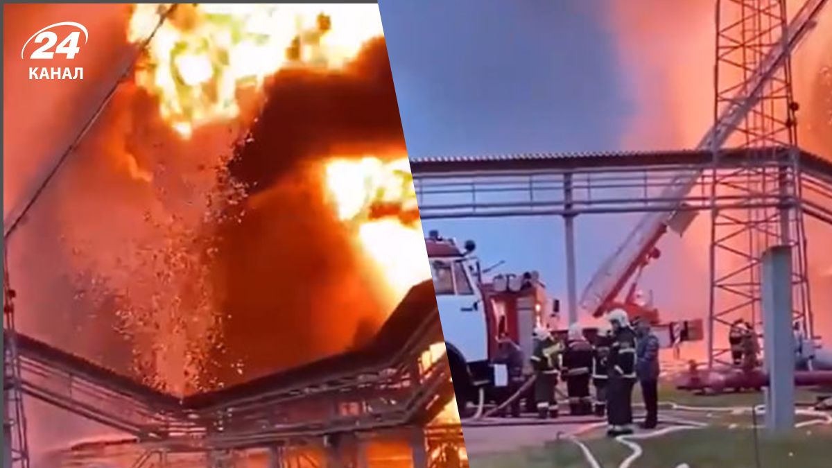 Удар по НПЗ Кавказька на Кубані - пожежа збільшилася вдвічі - новини України - 24 Канал Удар по НПЗ Кавказька на Кубані - пожежа збільшилася вдвічі - новини України - 24 Канал