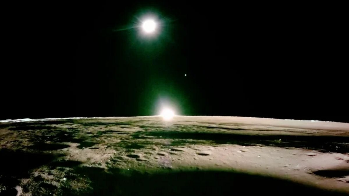 Уникальные кадры заката солнца на Луне от Blue Ghost опубликовали в сети Уникальные кадры заката солнца на Луне от Blue Ghost опубликовали в сети