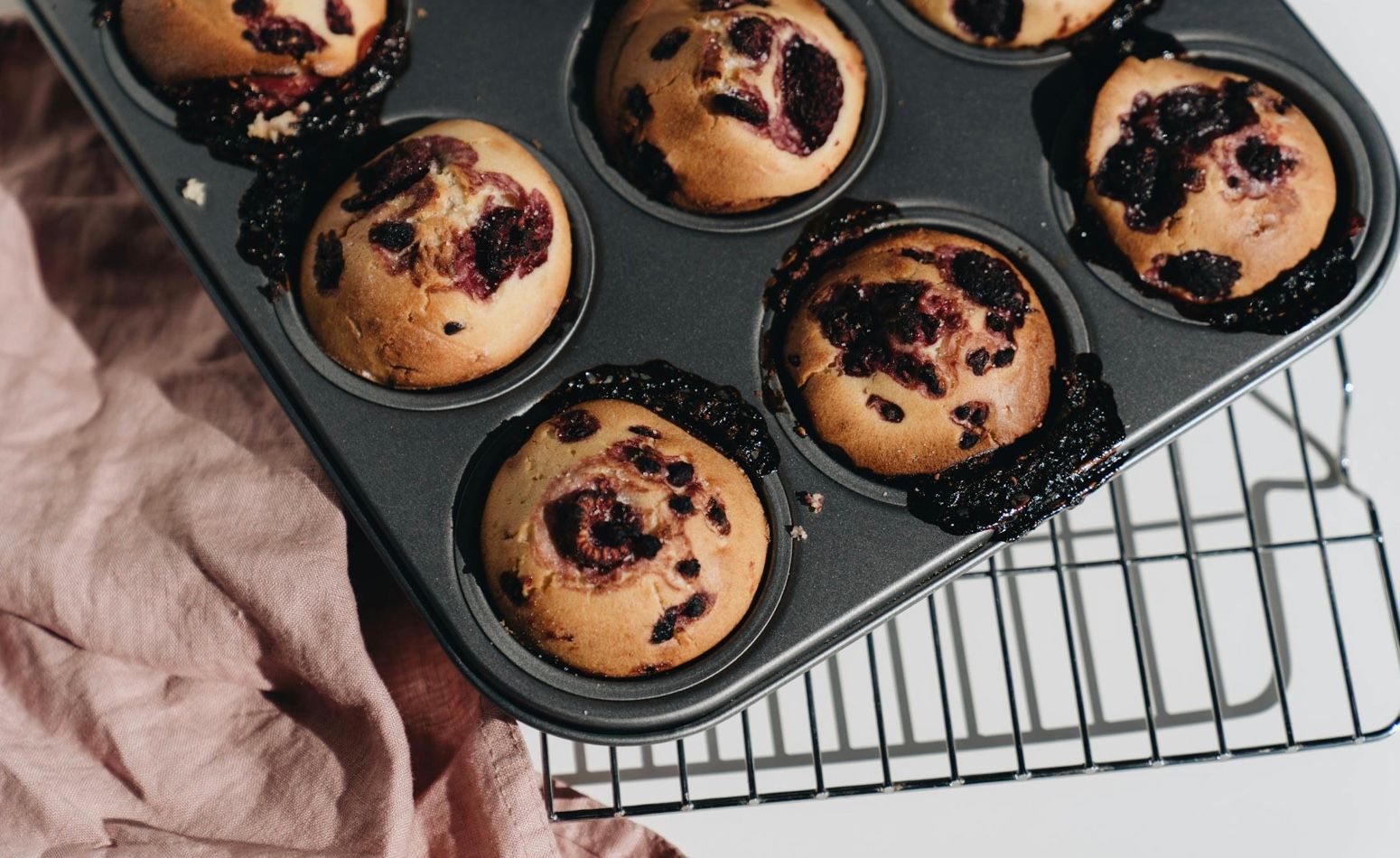 Маффины с ягодами Маффины с ягодами