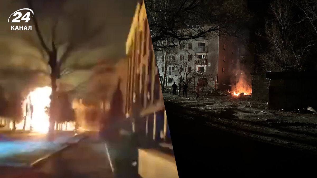 Дрон вибухнув біля будинку журналіста 24 Каналу Дрон вибухнув біля будинку журналіста 24 Каналу