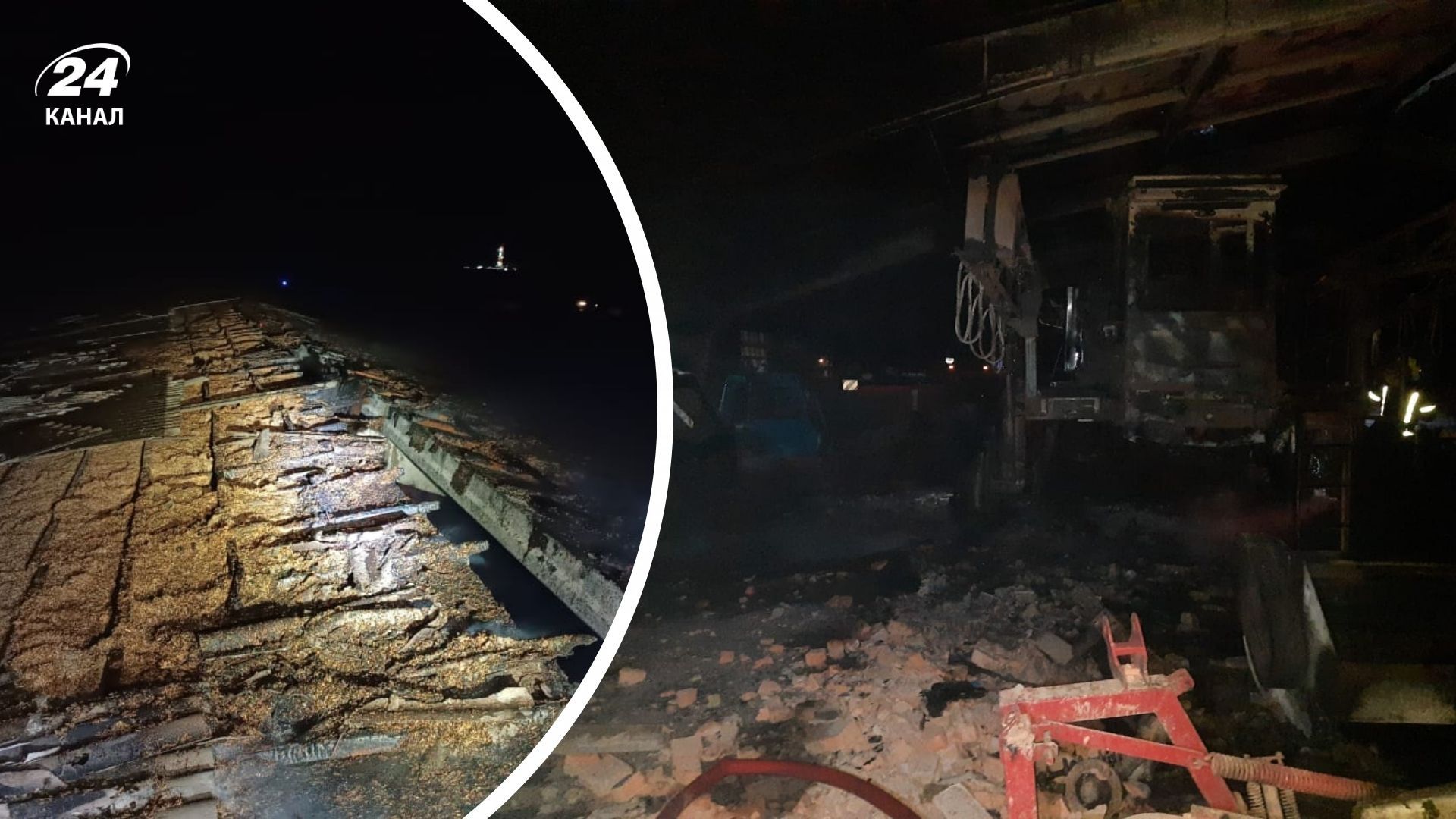 Уламки БпЛА пошкодили підприємство на Полтавщині Уламки БпЛА пошкодили підприємство на Полтавщині