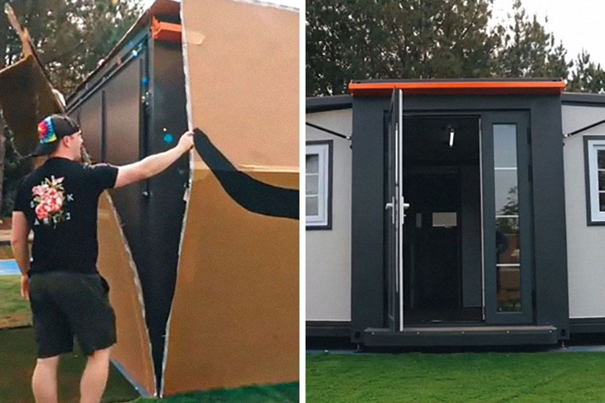 Раскладной дом из интернет-магазина - мужчина рискнул купить бюджетное жилье - Недвижимость Раскладной дом из интернет-магазина - мужчина рискнул купить бюджетное жилье - Недвижимость
