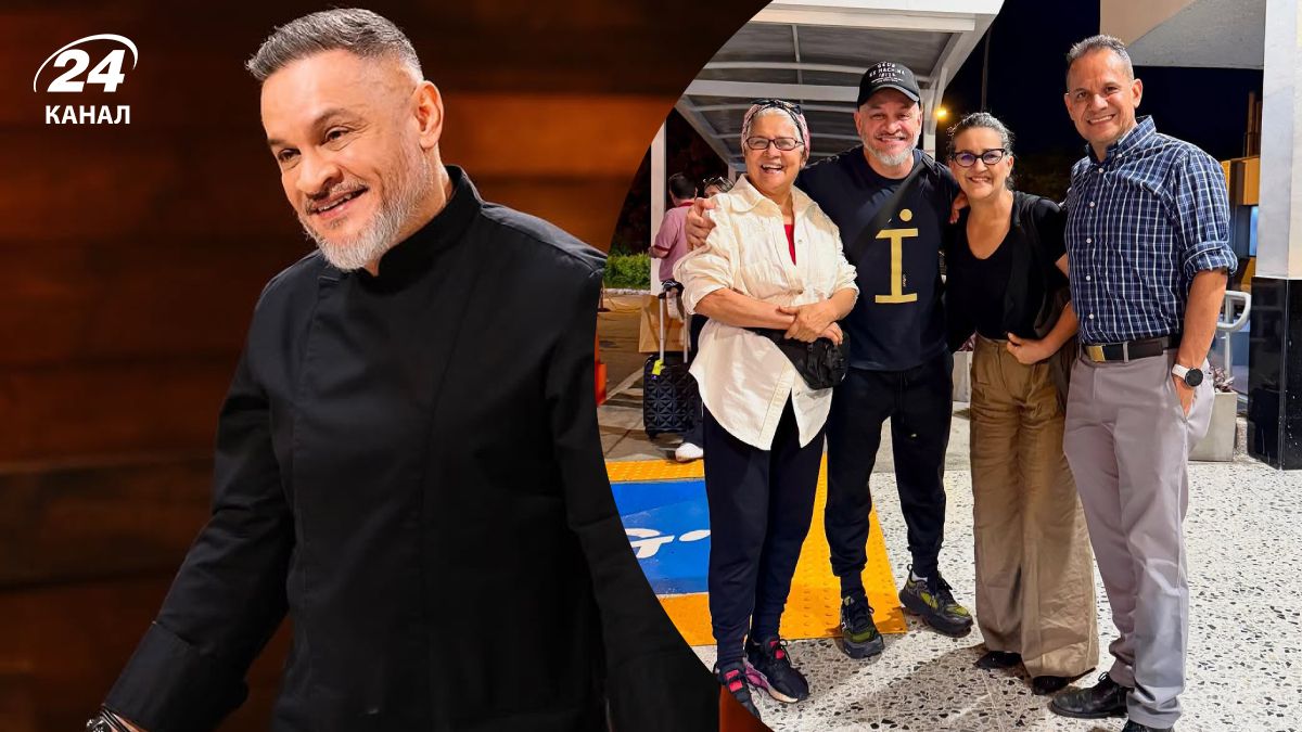 Эктор Хименес-Браво с семьей