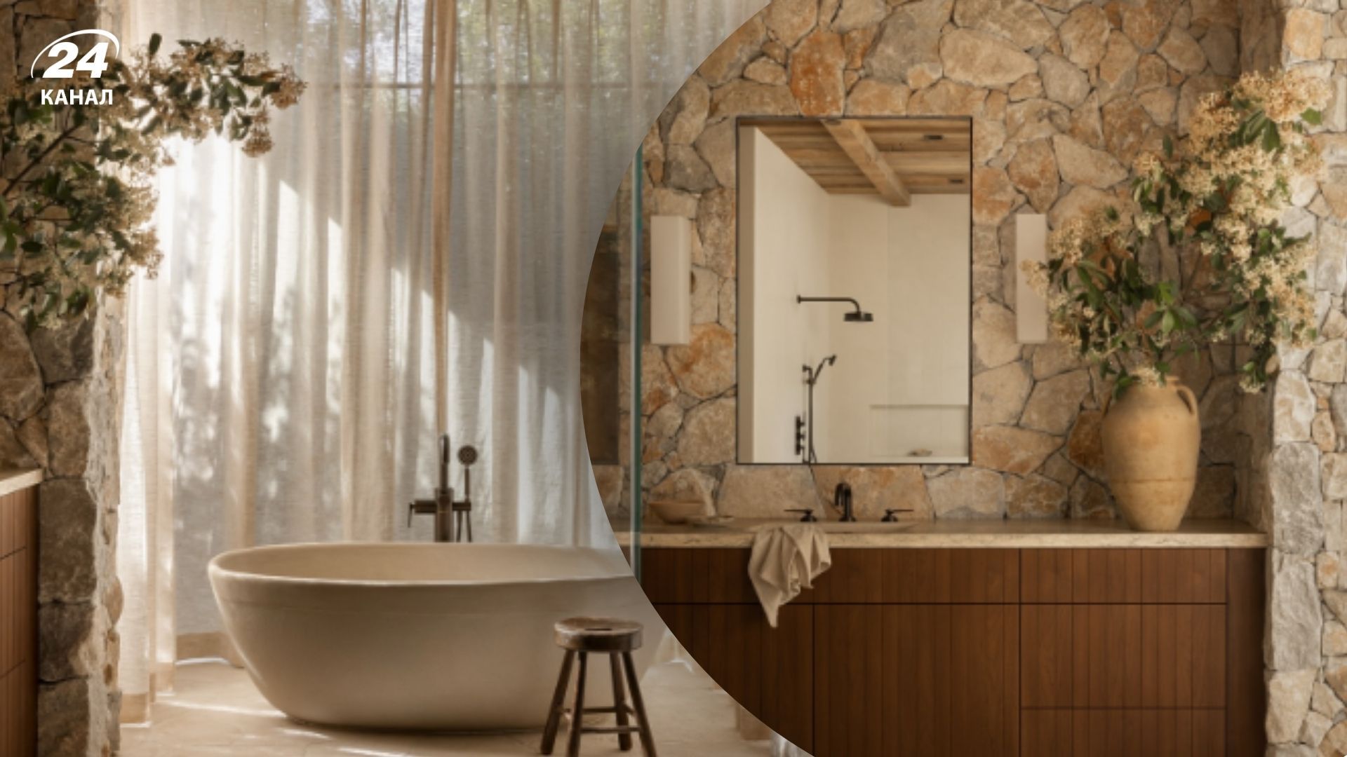 Кирпичные стены делают ванную комнату особенно изысканной Кирпичные стены делают ванную комнату особенно изысканной