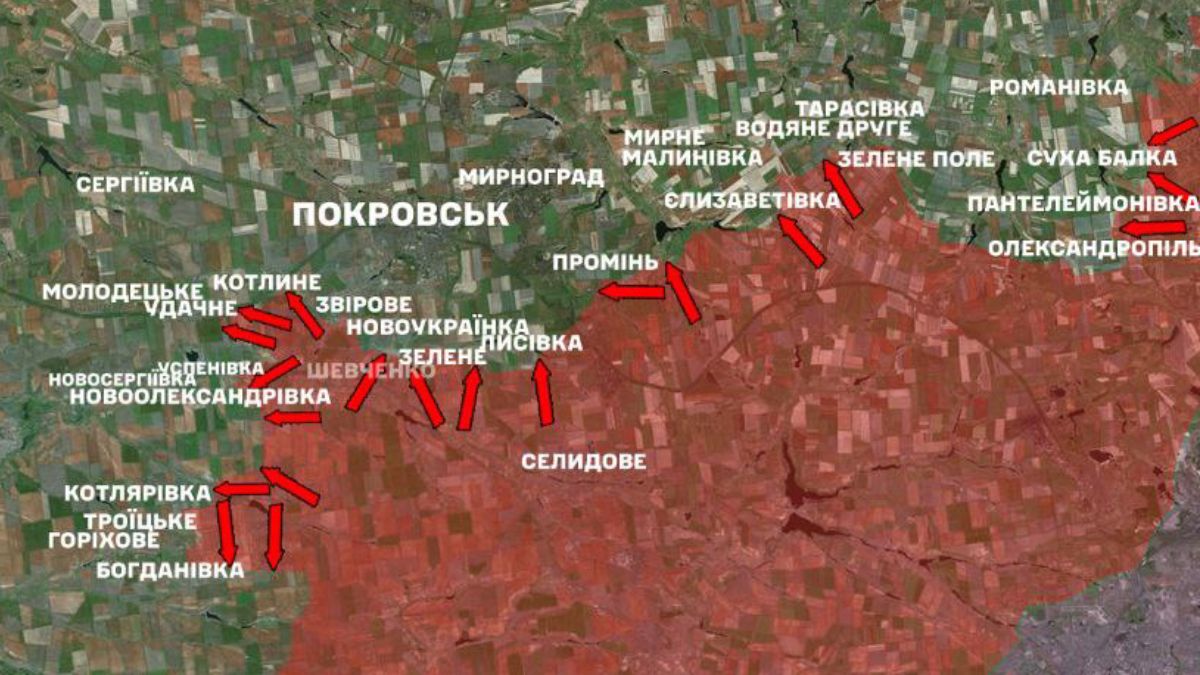 Карта боевых действий на 03.04.2025 Карта боевых действий на 03.04.2025