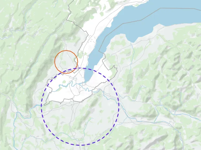 Сравнение размеров двух коллайдеров Сравнение размеров двух коллайдеров