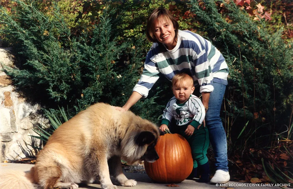 Квитка Цисык с сыном Квитка Цисык с сыном