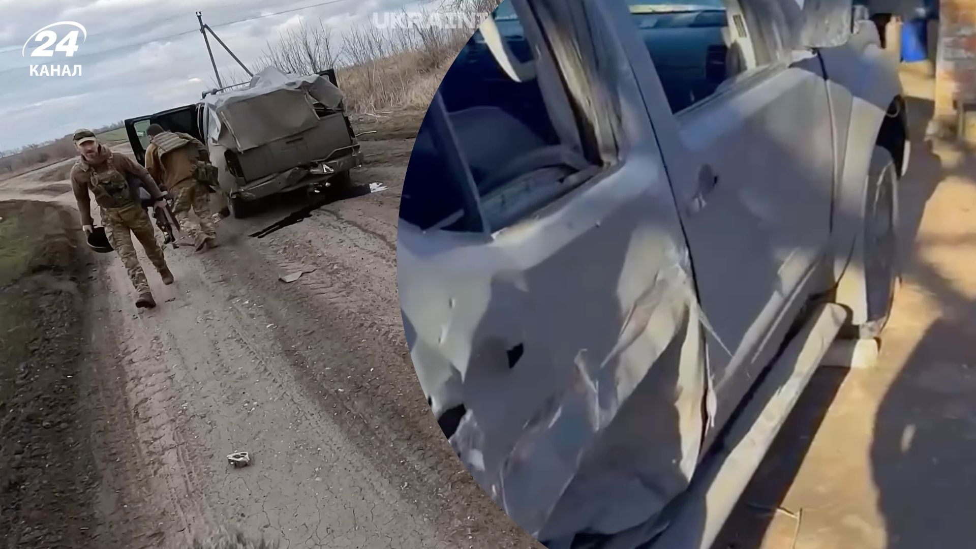 Ворожий БПЛА "Молнія" атакував машину з журналістом Ukrainian Witness Ворожий БПЛА "Молнія" атакував машину з журналістом Ukrainian Witness