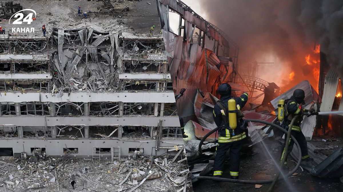 У Києві зруйновано бізнес-центр та склади 6 квітня У Києві зруйновано бізнес-центр та склади 6 квітня