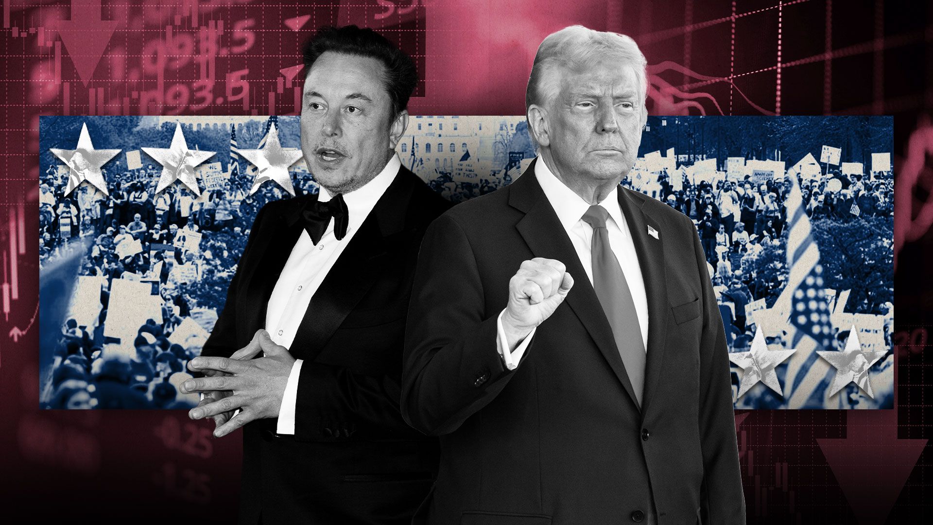 Протесты против Трампа и Маска в США