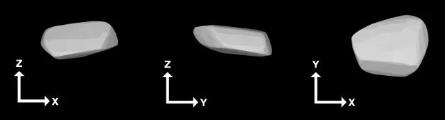 Модель форми 2024 YR4 складена на основі фотометрії Модель форми 2024 YR4 складена на основі фотометрії