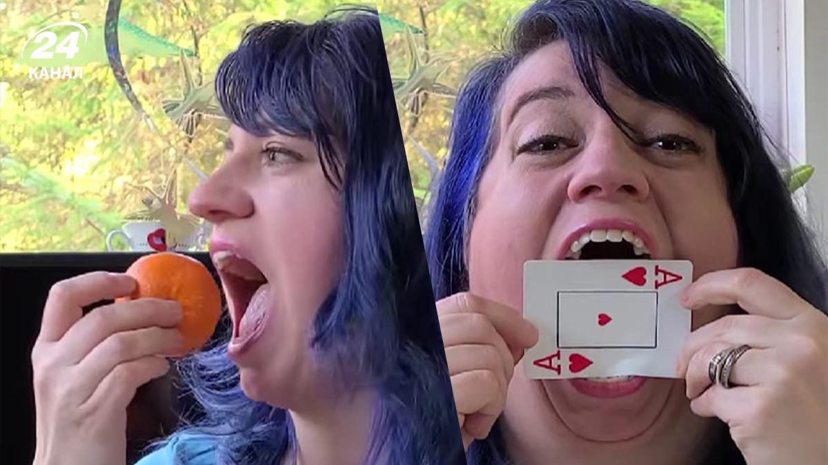 Книга рекордів показала жінку з найбільшим ротом у світі Книга рекордів показала жінку з найбільшим ротом у світі