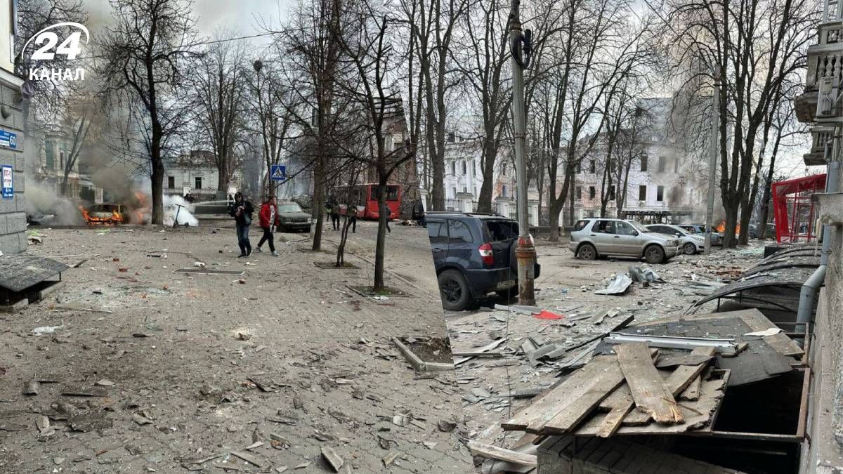 Последствия утренней атаки на Сумы - 24 Канал Последствия утренней атаки на Сумы - 24 Канал