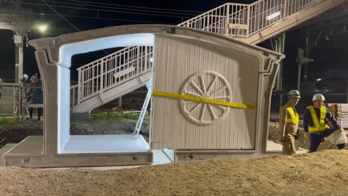 Напечатанная на 3D-принтере станция Напечатанная на 3D-принтере станция