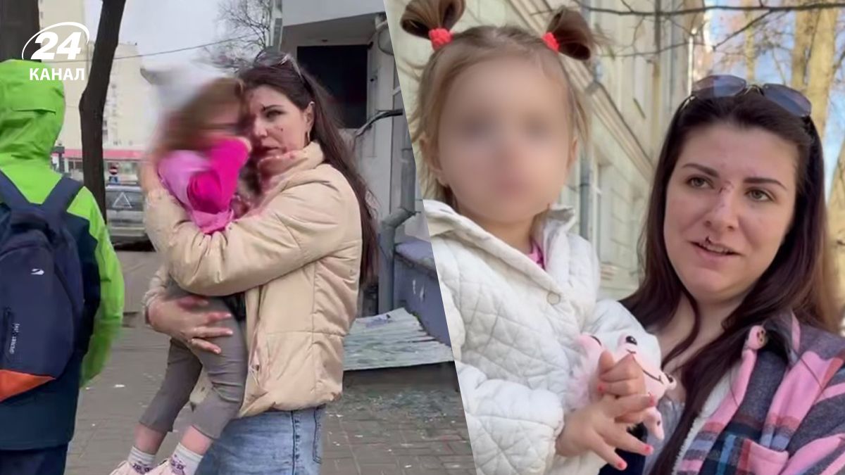 Мама з донькою, які потрапили під обстріл у Сумах