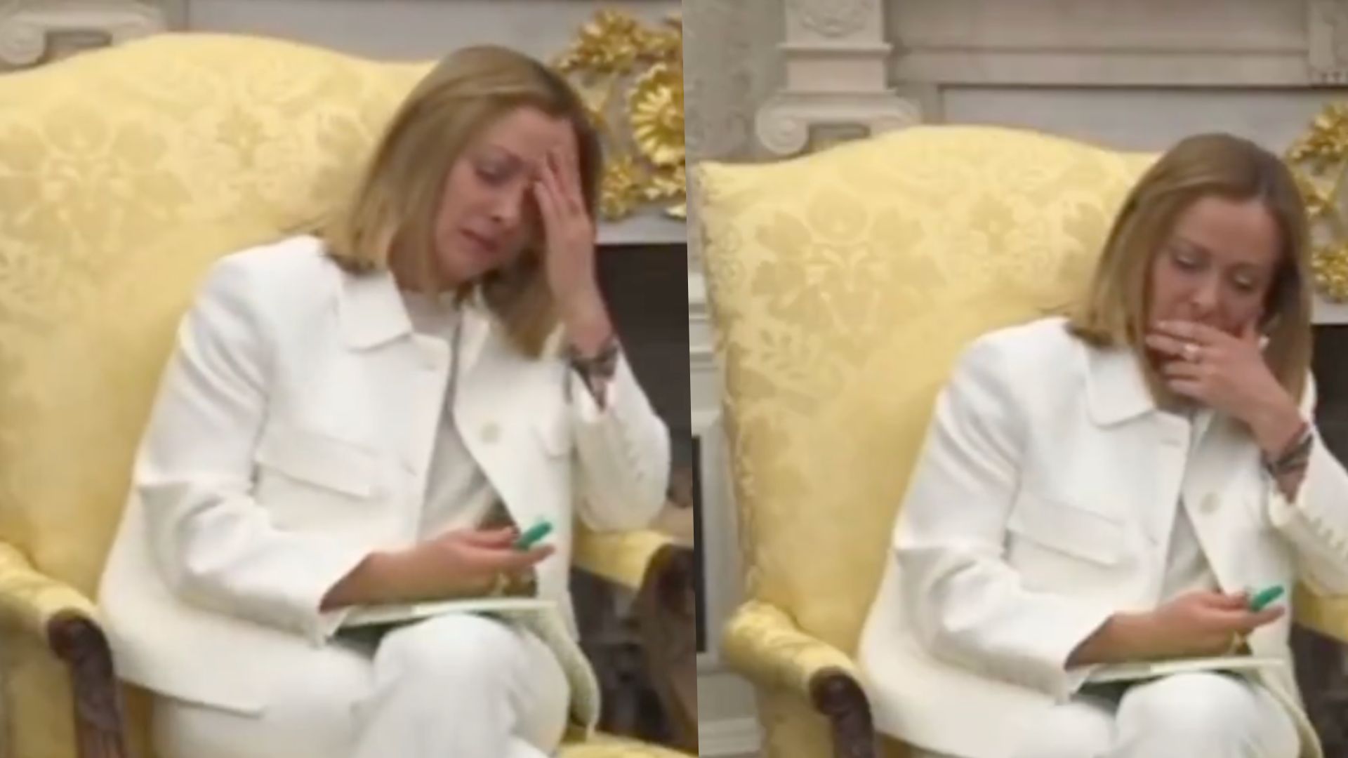 Мелони на встрече с Трампом Мелони на встрече с Трампом