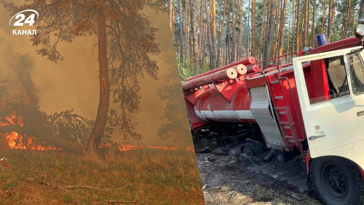 Пожежа у Балаклійському лісництві Харківської області - 24 Канал Пожежа у Балаклійському лісництві Харківської області - 24 Канал