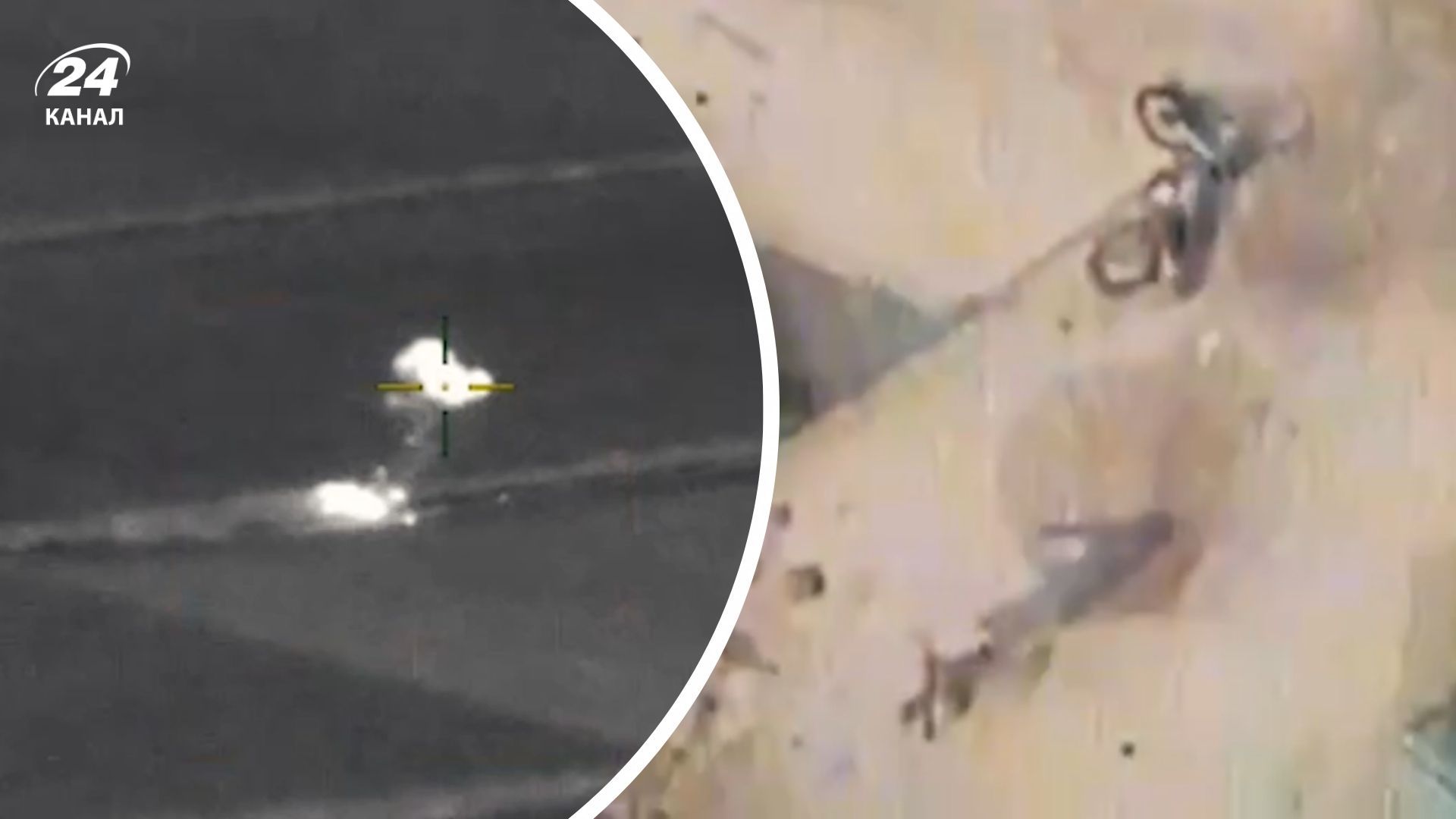 В Запорожской области оккупант убегал от дрона на мотоцикле