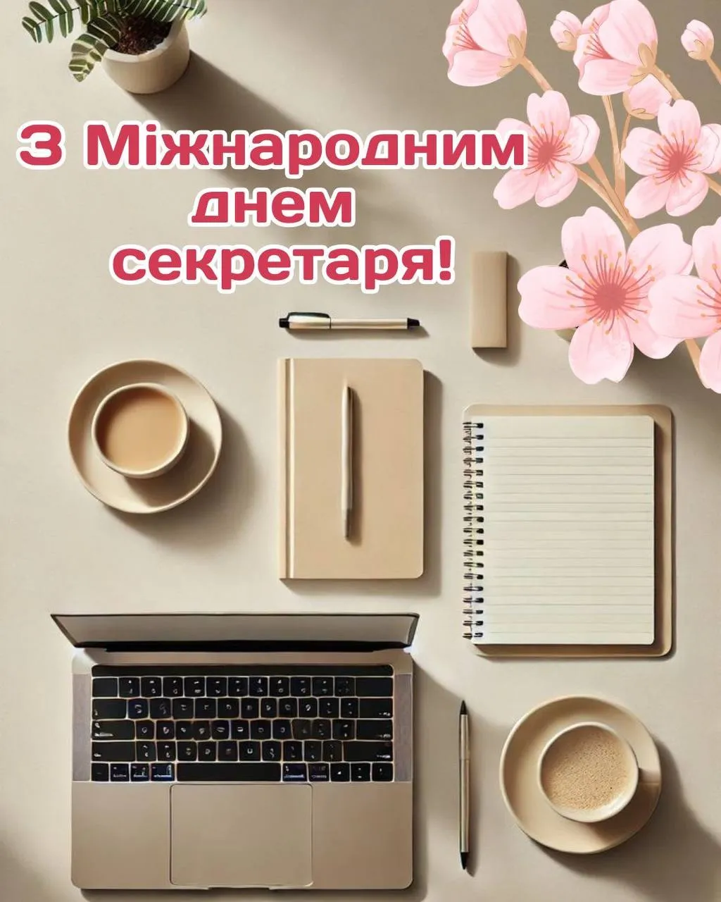 Привітання з Днем секретаря 2025 Привітання з Днем секретаря 2025