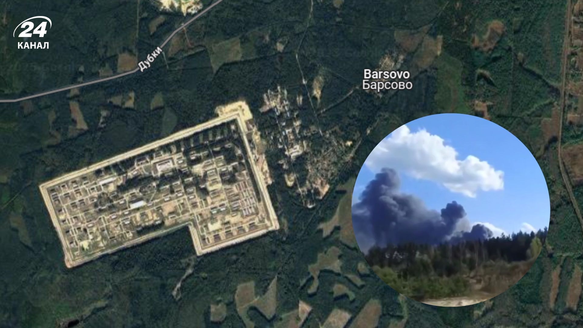 Величезний арсенал ГРАУ вибухає у Владімірській області: де він розташований на карті - 24 Канал