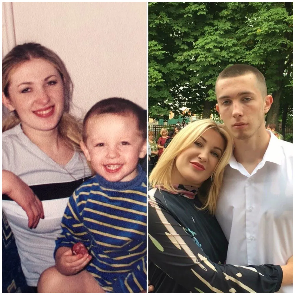 Олеся с сыном
