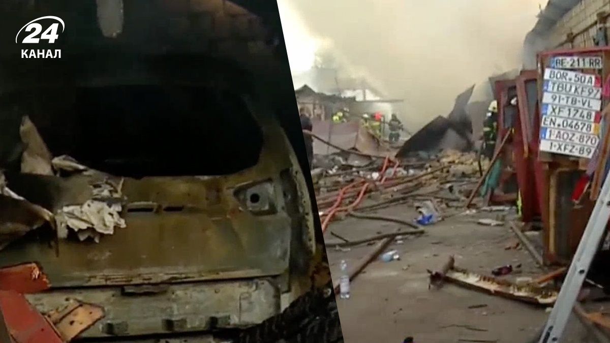 Що відомо про влучання у гаражі у Києві під час атаки 24 квітня Що відомо про влучання у гаражі у Києві під час атаки 24 квітня