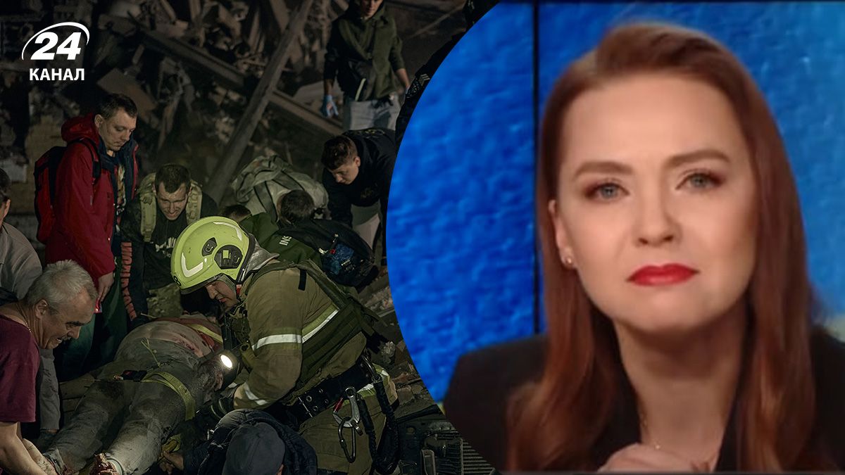 Ведущая 24 Канала заплакала в эфире из-за смертельной атаки по Киеву Ведущая 24 Канала заплакала в эфире из-за смертельной атаки по Киеву
