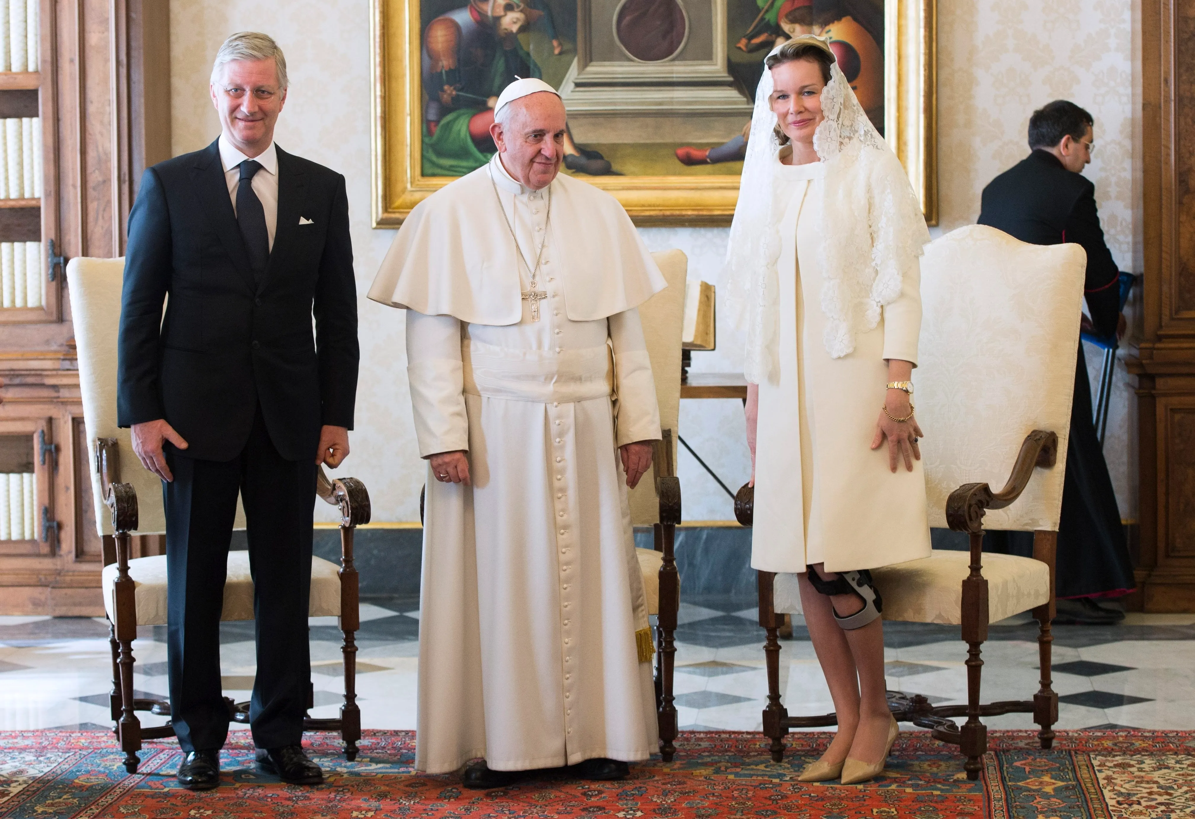 Король Филипп и королева Матильда встречаются с Папой Франциском Король Филипп и королева Матильда встречаются с Папой Франциском