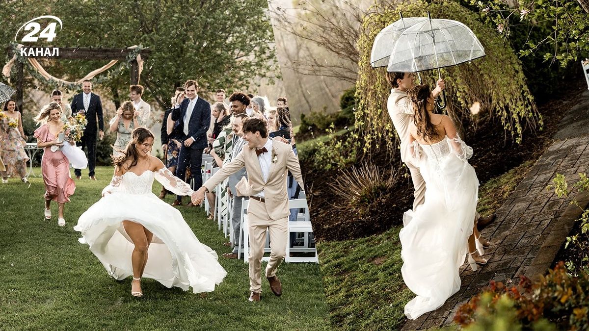 У США молодята відсвяткували весілля на вулиці під час торнадо У США молодята відсвяткували весілля на вулиці під час торнадо