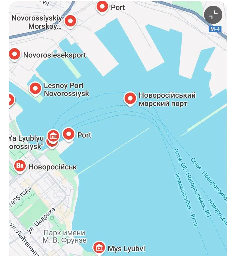 Порт в Новороссийске Порт в Новороссийске