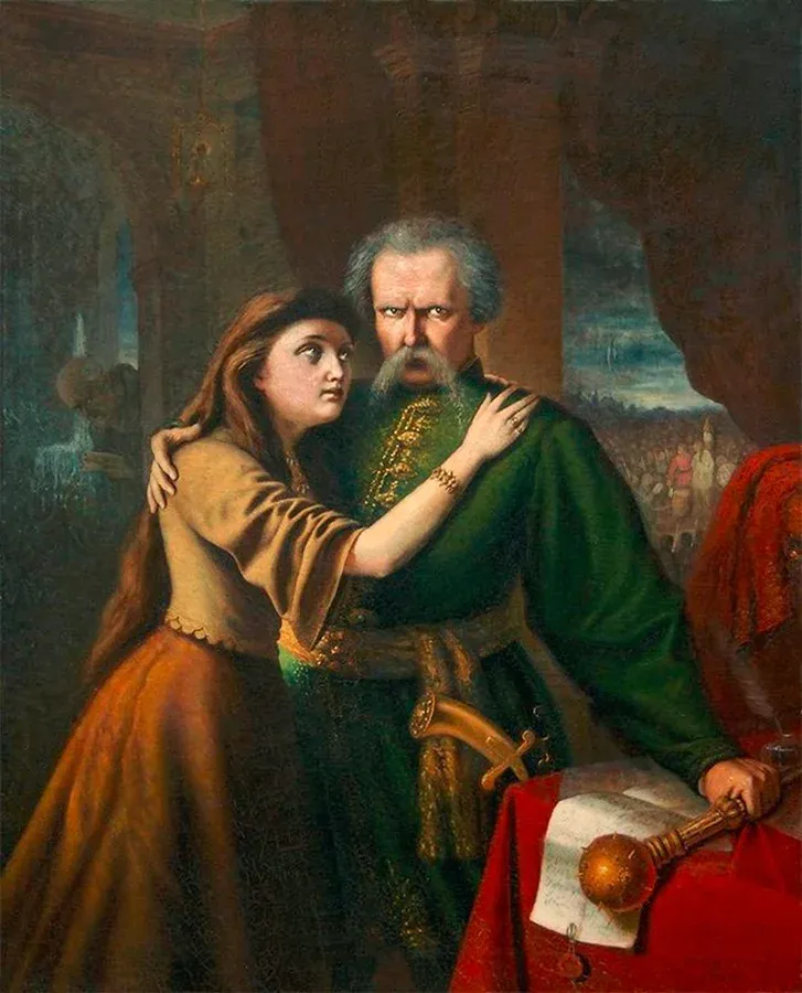 Картина Иван Мазепа и Мотря Кочубеевна Картина Иван Мазепа и Мотря Кочубеевна