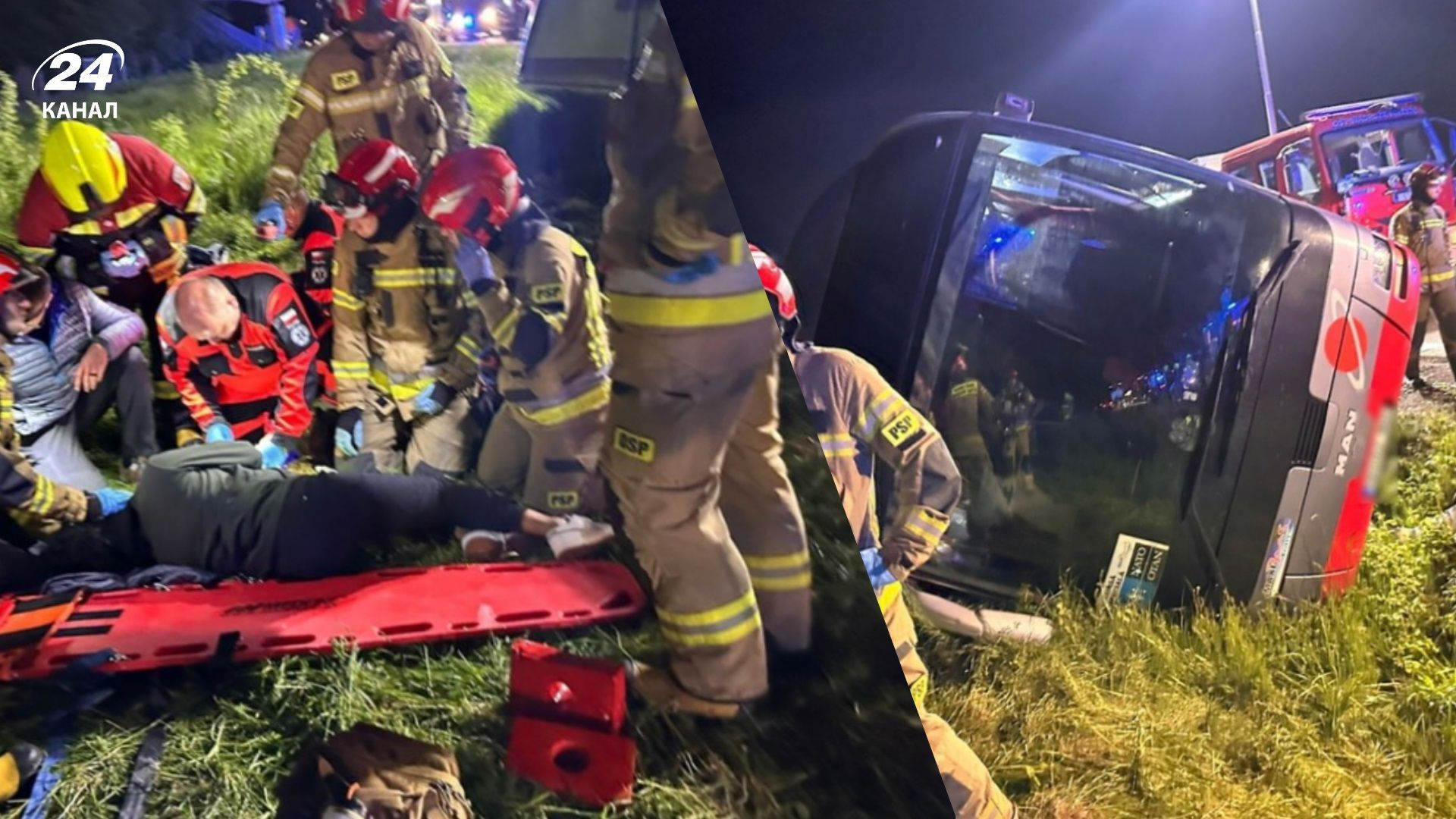 У Польщі у кювет злетів автобус із десятками американських солдатів, є постраждалі - 24 Канал У Польщі у кювет злетів автобус із десятками американських солдатів, є постраждалі - 24 Канал