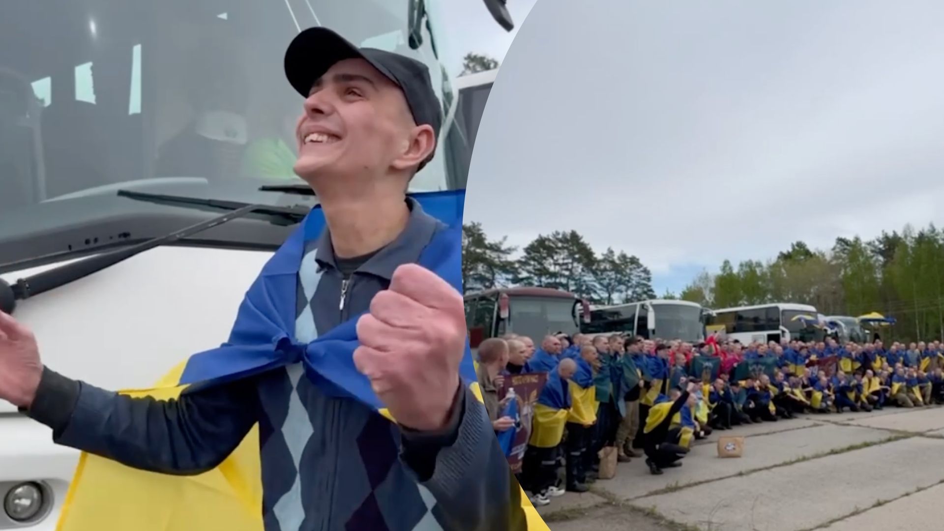 "Я дома, я дома": щемящие кадры возвращения украинских защитников - 24 Канал