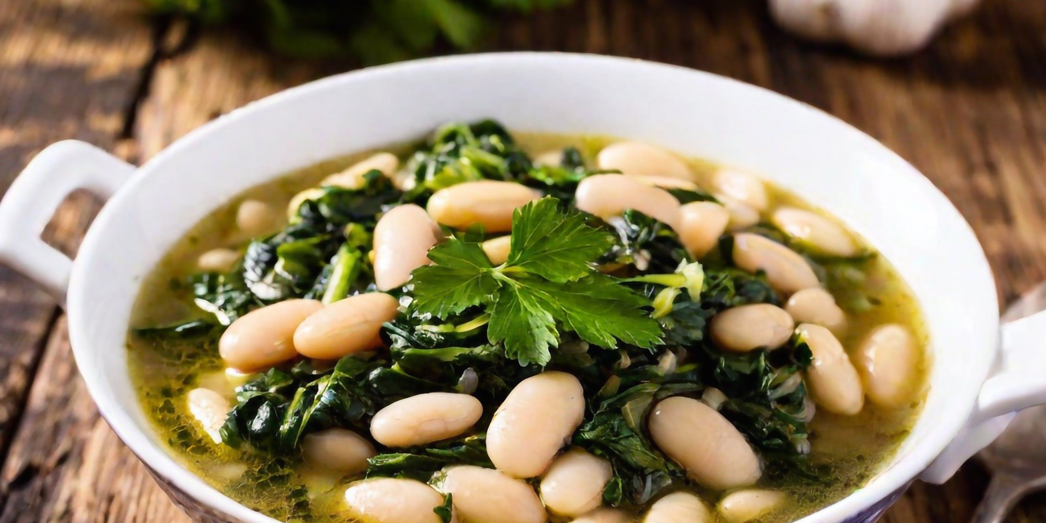 Готовим фасоль со шпинатом Готовим фасоль со шпинатом