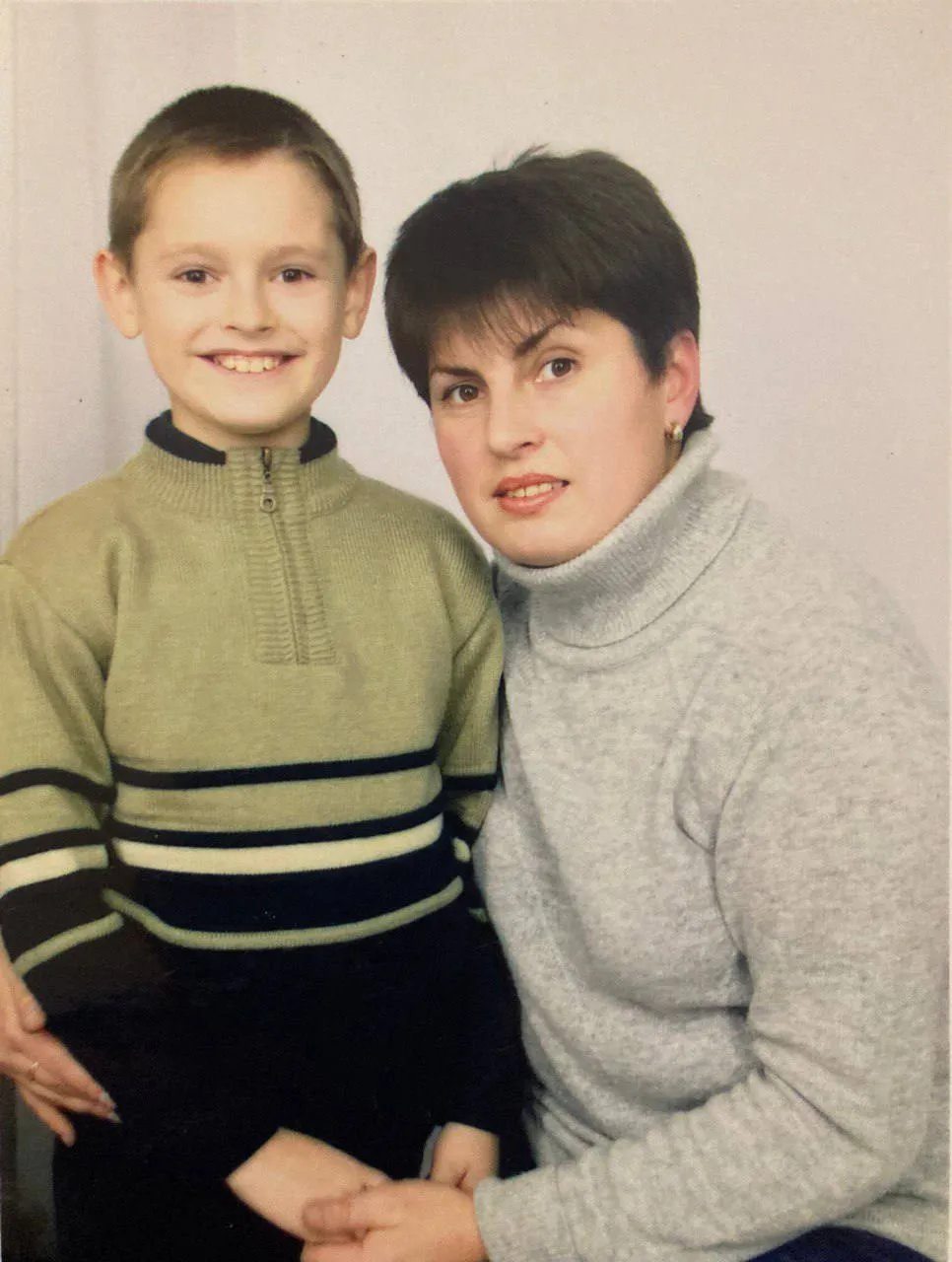 Євген Лісничий з мамою Євген Лісничий з мамою