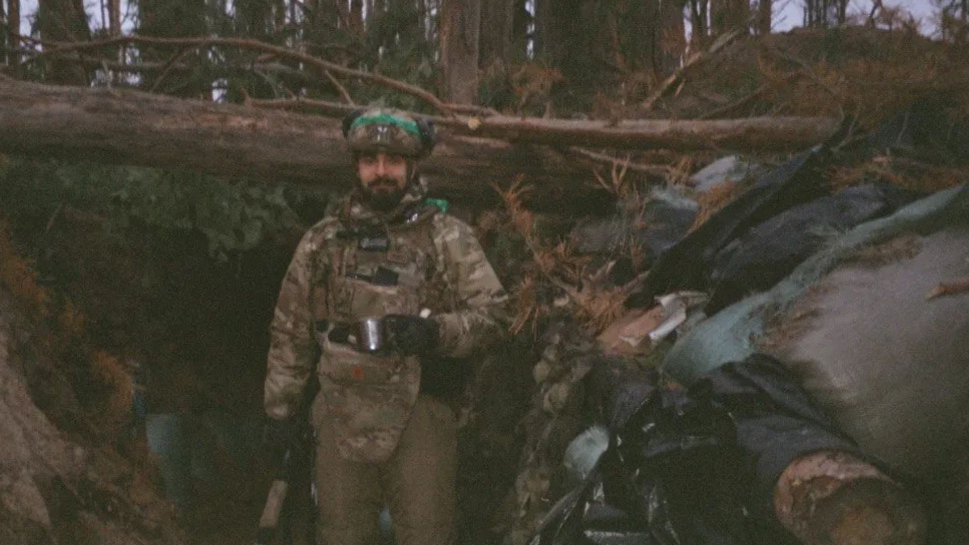 Максим на позиції у лісах під Кремінною
