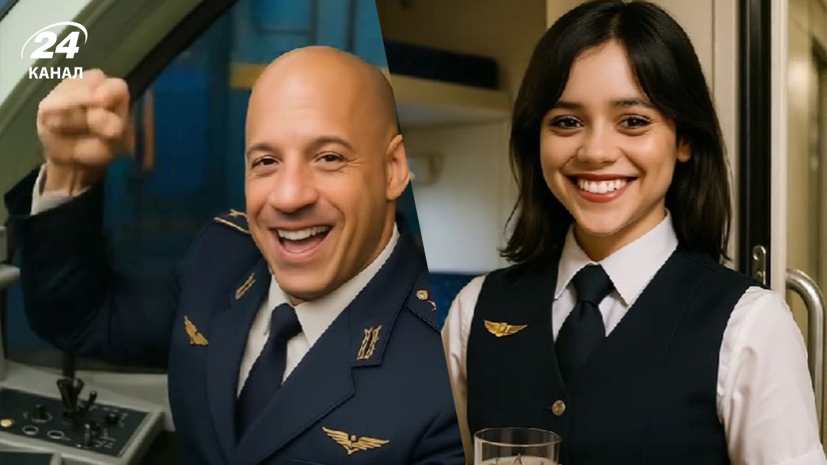 ШІ показав Джену Ортегу з серіалу Венздей провідницею Укрзалізниці ШІ показав Джену Ортегу з серіалу Венздей провідницею Укрзалізниці