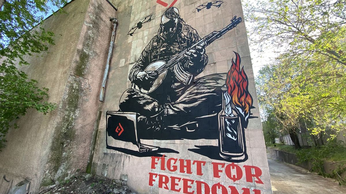 Как выглядит новый мурал в Запорожье Как выглядит новый мурал в Запорожье