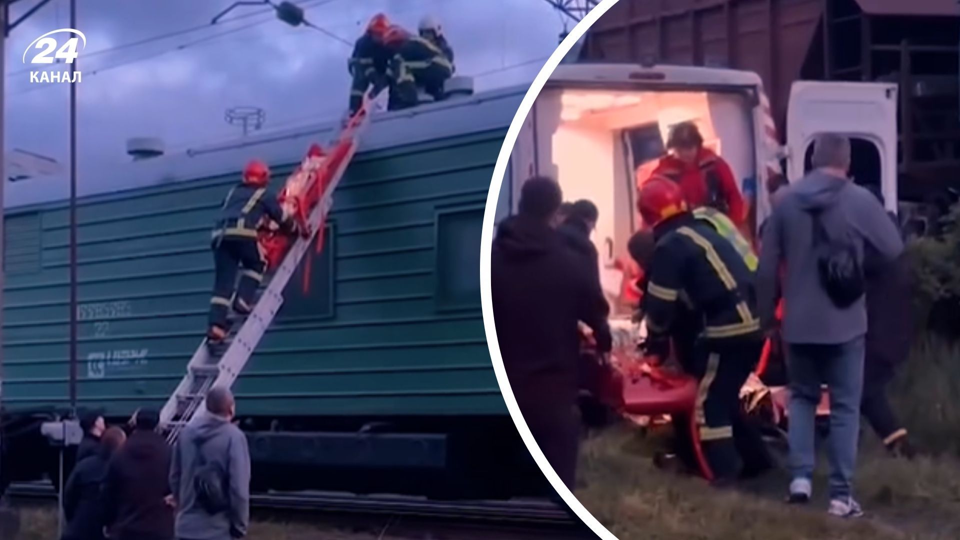 У Хмельницькому підлітків ударило струмом на даху вагона У Хмельницькому підлітків ударило струмом на даху вагона