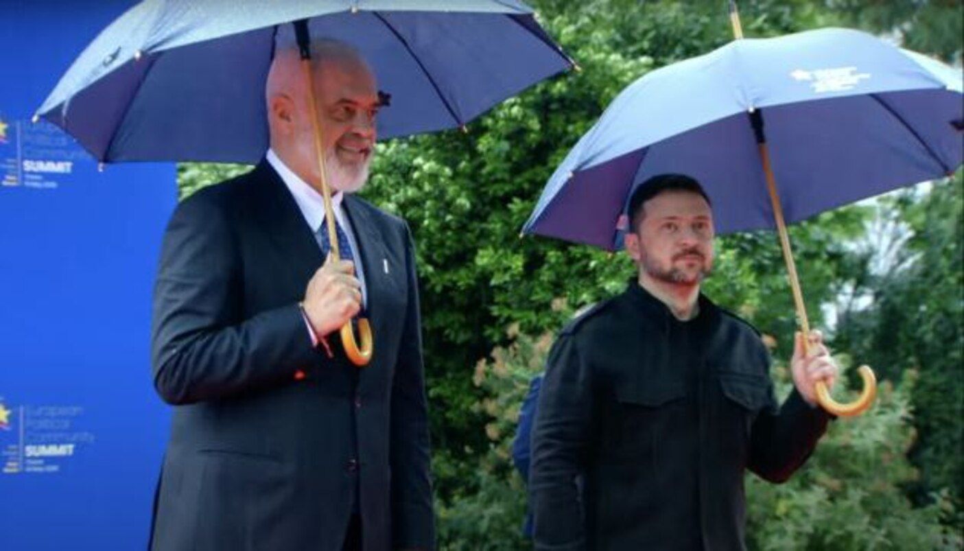 Владимир Зеленский и премьер-министр Албании Эди Рама Владимир Зеленский и премьер-министр Албании Эди Рама