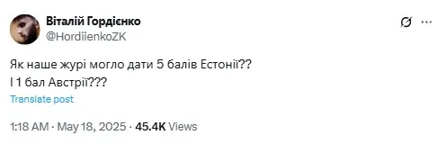 У соцмережах обурюються голосуванням нашого журі У соцмережах обурюються голосуванням нашого журі