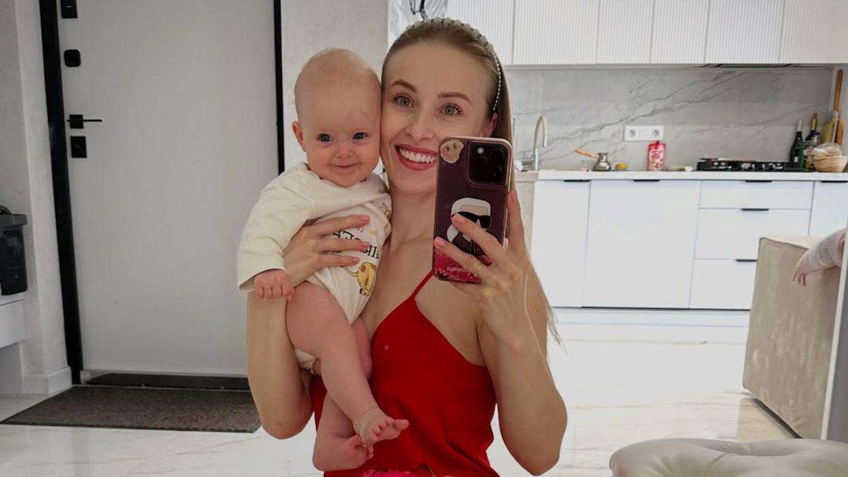 Анна Сагайдачная с дочерью