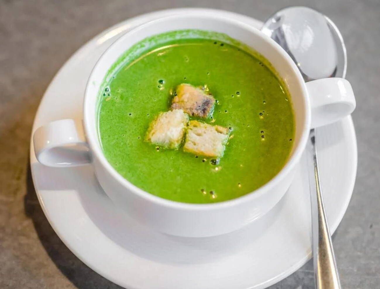 Вкусный крем-суп из шпината