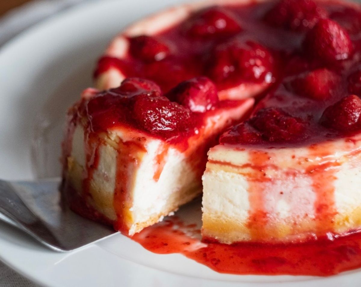 Клубничный чизкейк