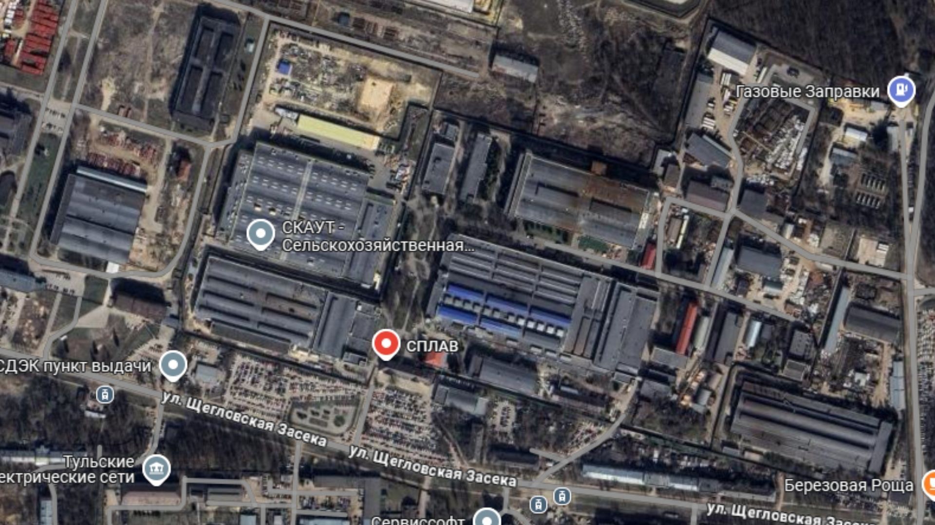 Завод "Сплав" на карті Завод "Сплав" на карті