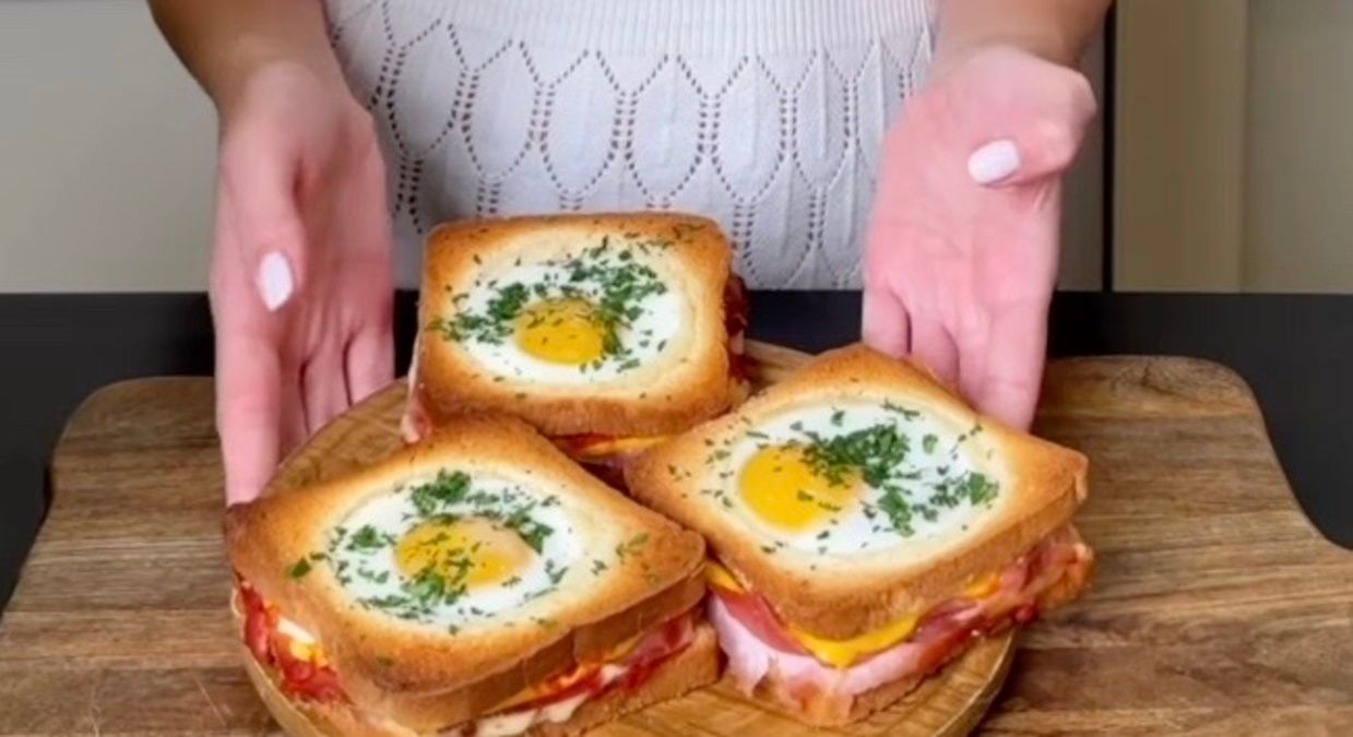 Горячие бутерброды с яйцом