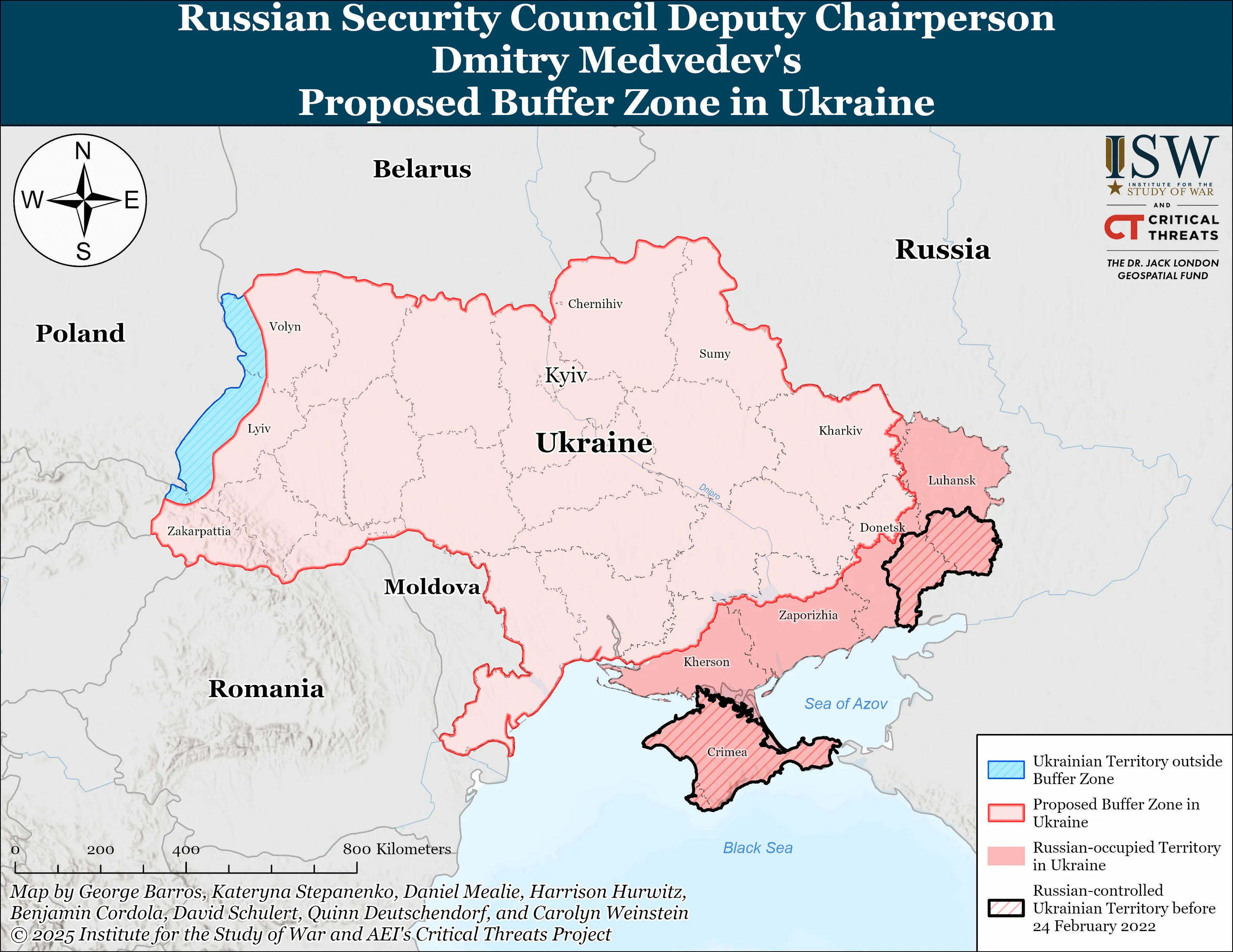 Буферна зона, запропонована Росією Буферна зона, запропонована Росією