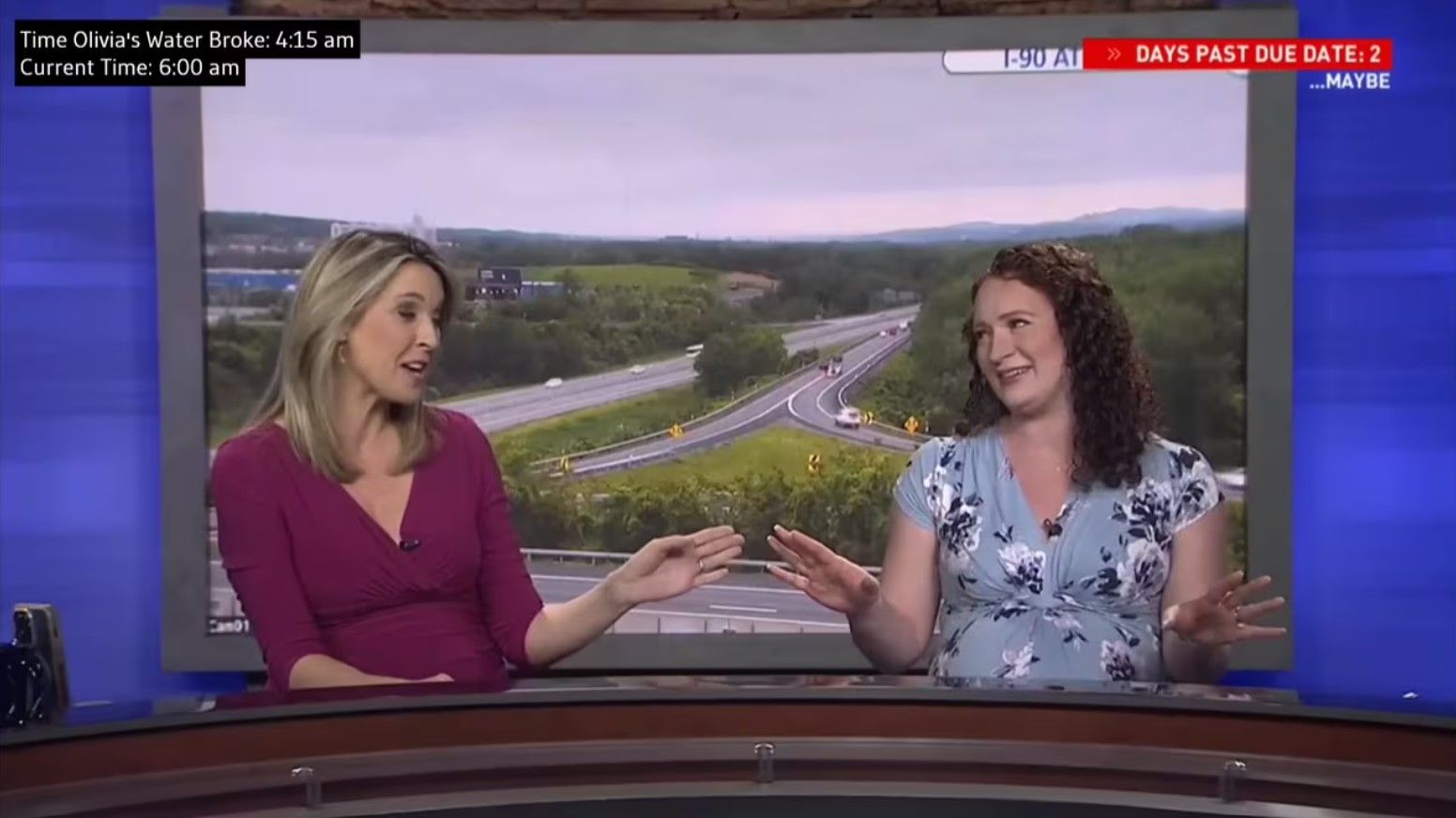 Ведуча провела ранкове шоу після того, як у неї відійшли води Ведуча провела ранкове шоу після того, як у неї відійшли води