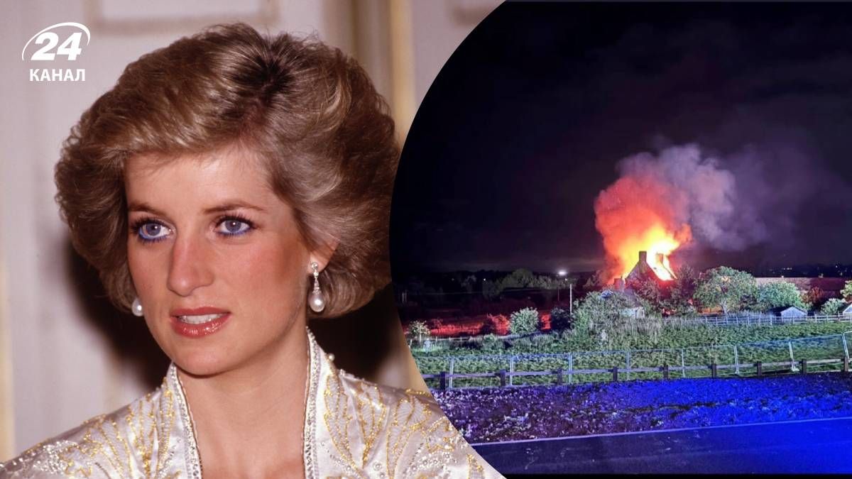 На территории поместья Спенсеров произошел пожар